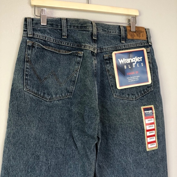 Wrangler Mens Classic Fit Cotton Jeans 34x32 Bootcut - Picture 4 of 14